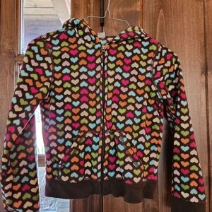 Old Navy Multicolor Heart Kids Hoodie